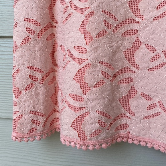 Xhilaration NWOT Peach Sleeveless Eyelet Blouse - Size Small - Picture 3 of 14